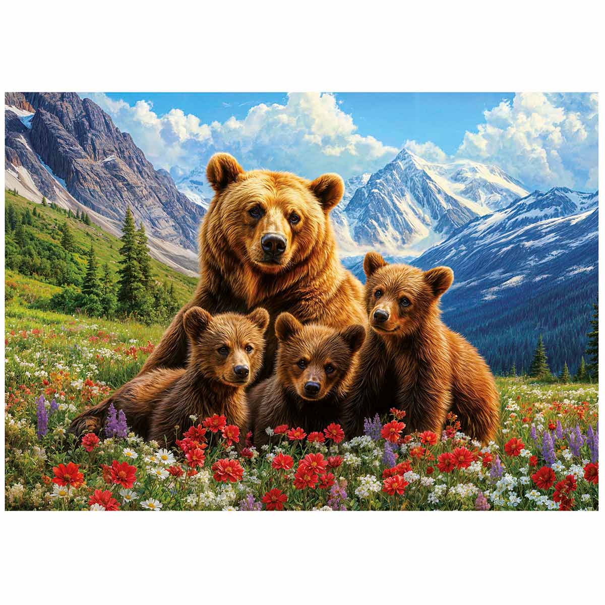 Puzzle Educa 1000 Peças Ursos-Pardo No Canada 20553 ( Imagem 2 de 4 ) - Preview