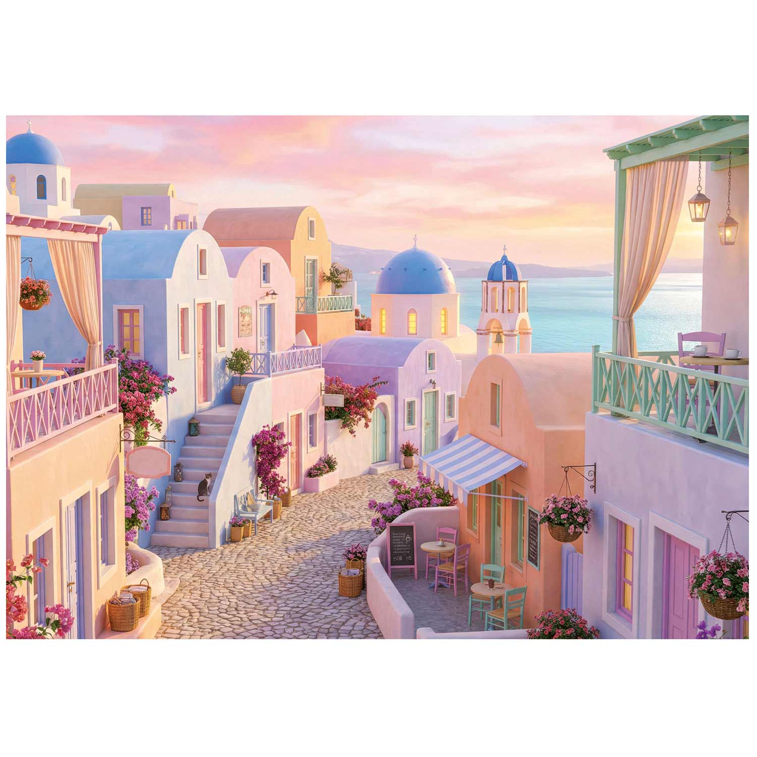 Puzzle Educa 1000 Peças Santorini Dos Sonhos 20566 ( Imagem 2 de 4 ) - Preview