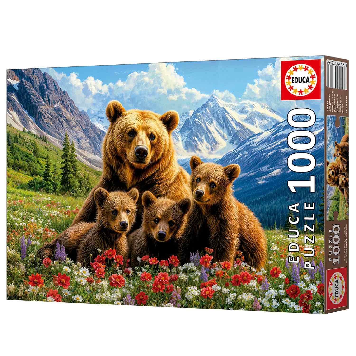 Puzzle Educa 1000 Peças Ursos-Pardo No Canada 20553 ( Imagem 4 de 4 ) - Preview