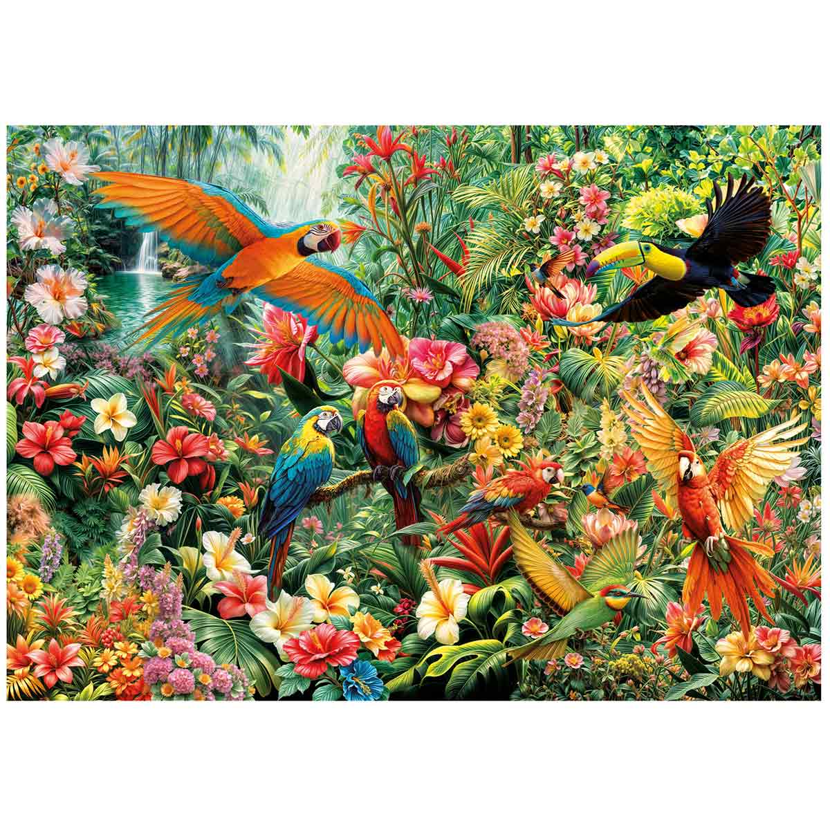 Puzzle Educa 2000 Peças Aves Da Amazonia 20574 ( Imagem 2 de 4 ) - Preview
