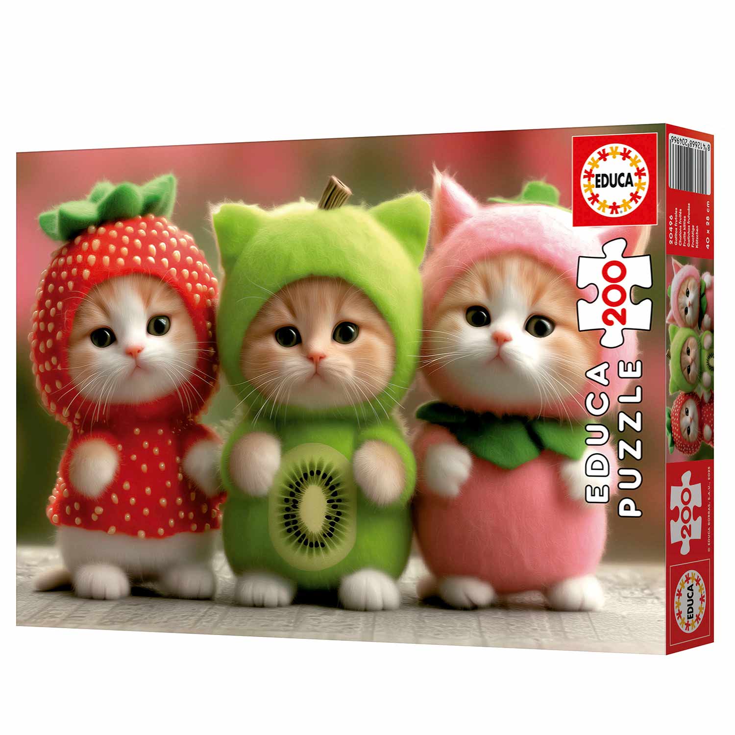 Puzzle Educa 200 Peças Gatinhos Frutados 20496 ( Imagem 4 de 4 ) - Preview