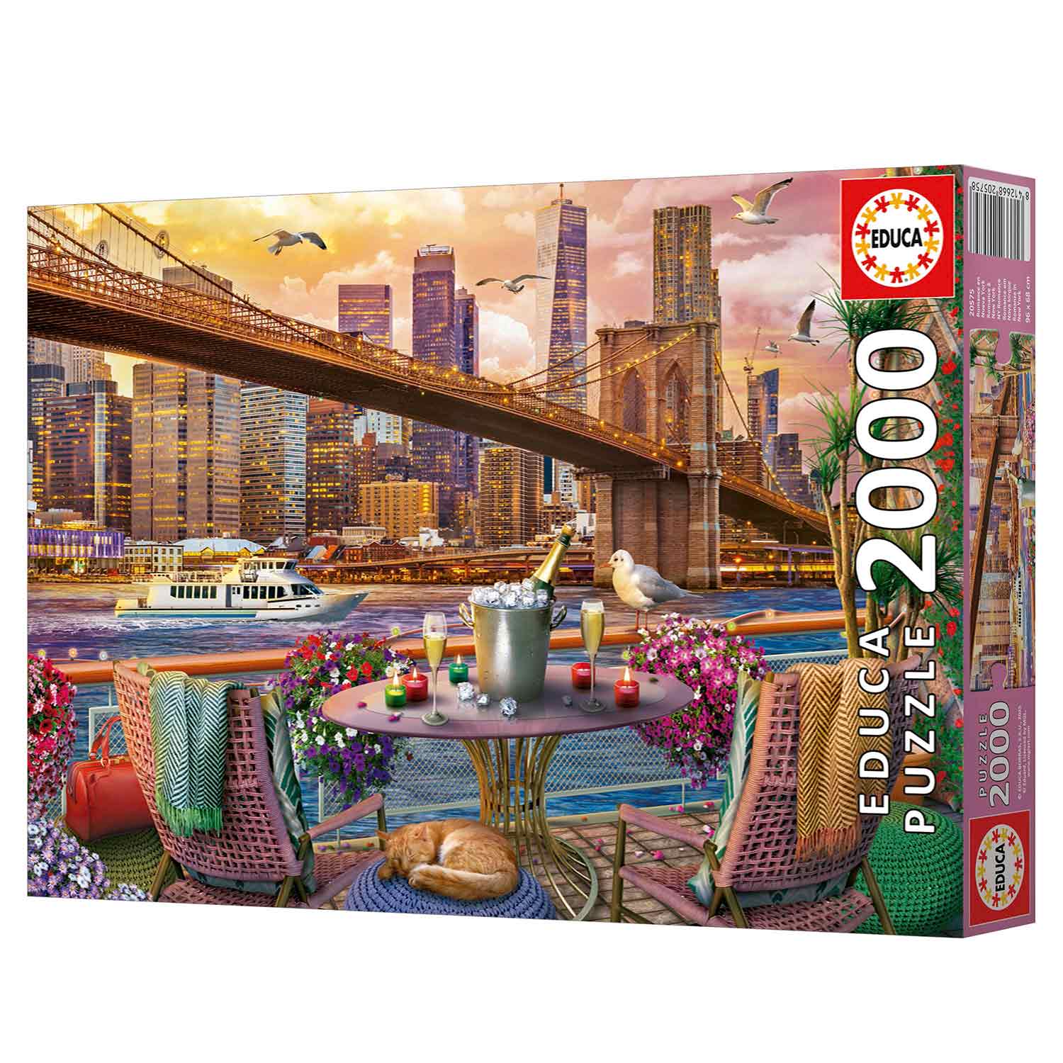 Puzzle Educa 2000 Peças Romance Em Nova Iorque 20575 ( Imagem 4 de 4 ) - Preview