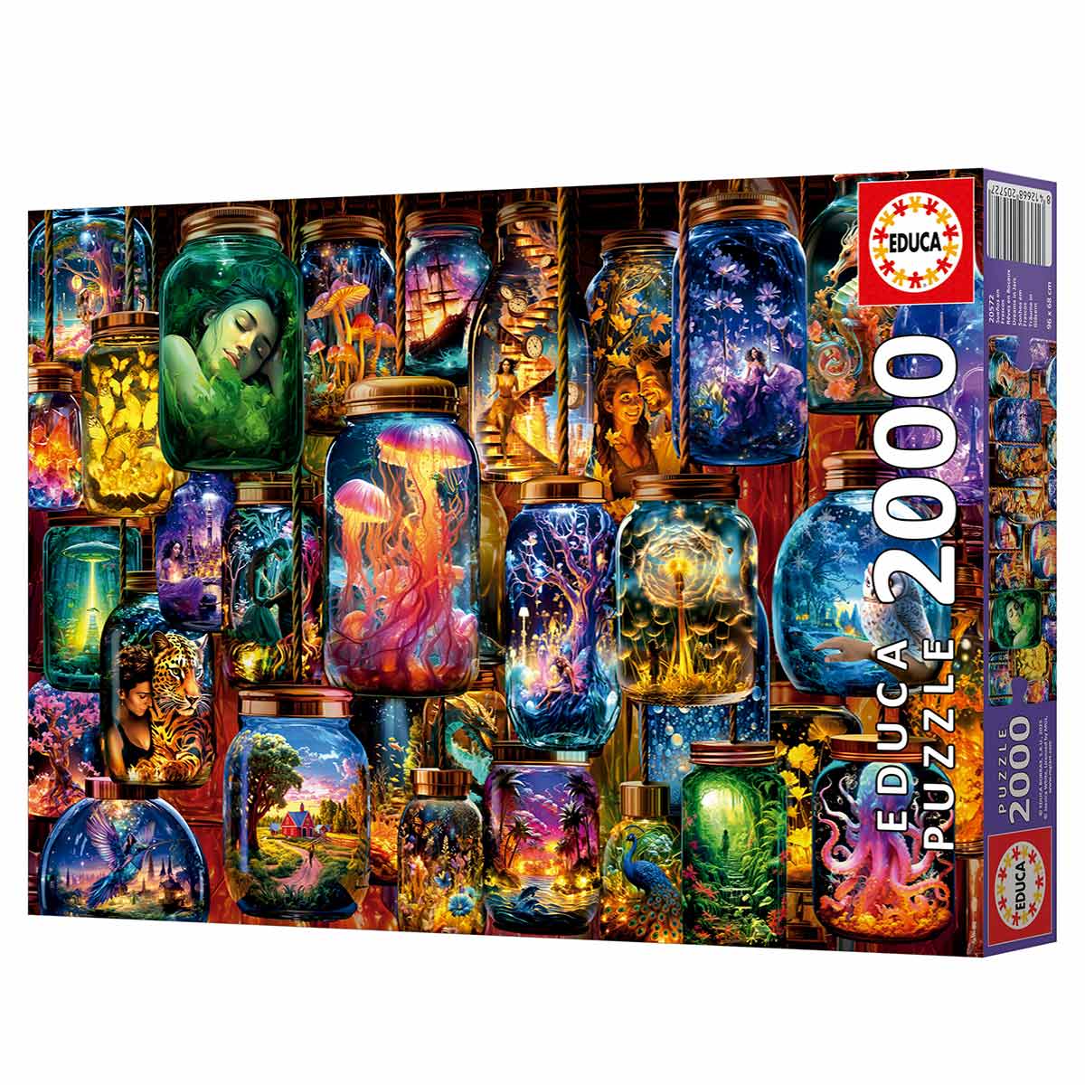 Puzzle Educa 2000 Peças Sonhos Em Frascos 20572 ( Imagem 4 de 4 ) - Preview