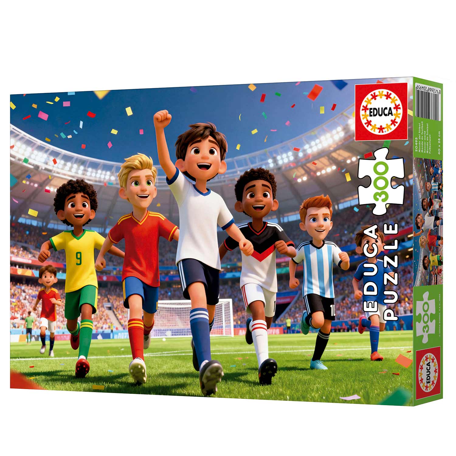 Puzzle Educa 300 Peças Mundo Do Futebol 20495 ( Imagem 4 de 4 ) - Preview