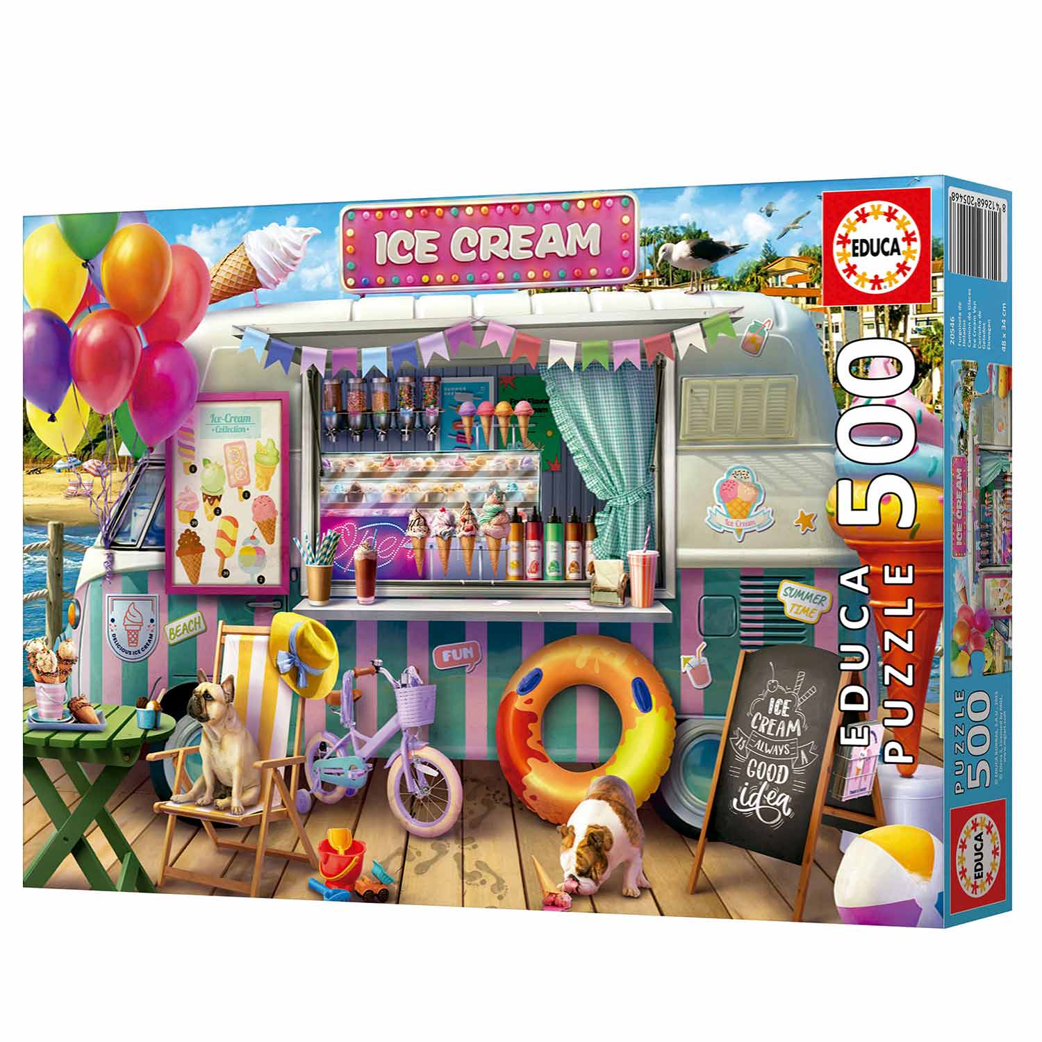 Puzzle Educa 500 Peças Carrinha De Gelados 20546 ( Imagem 4 de 4 ) - Preview