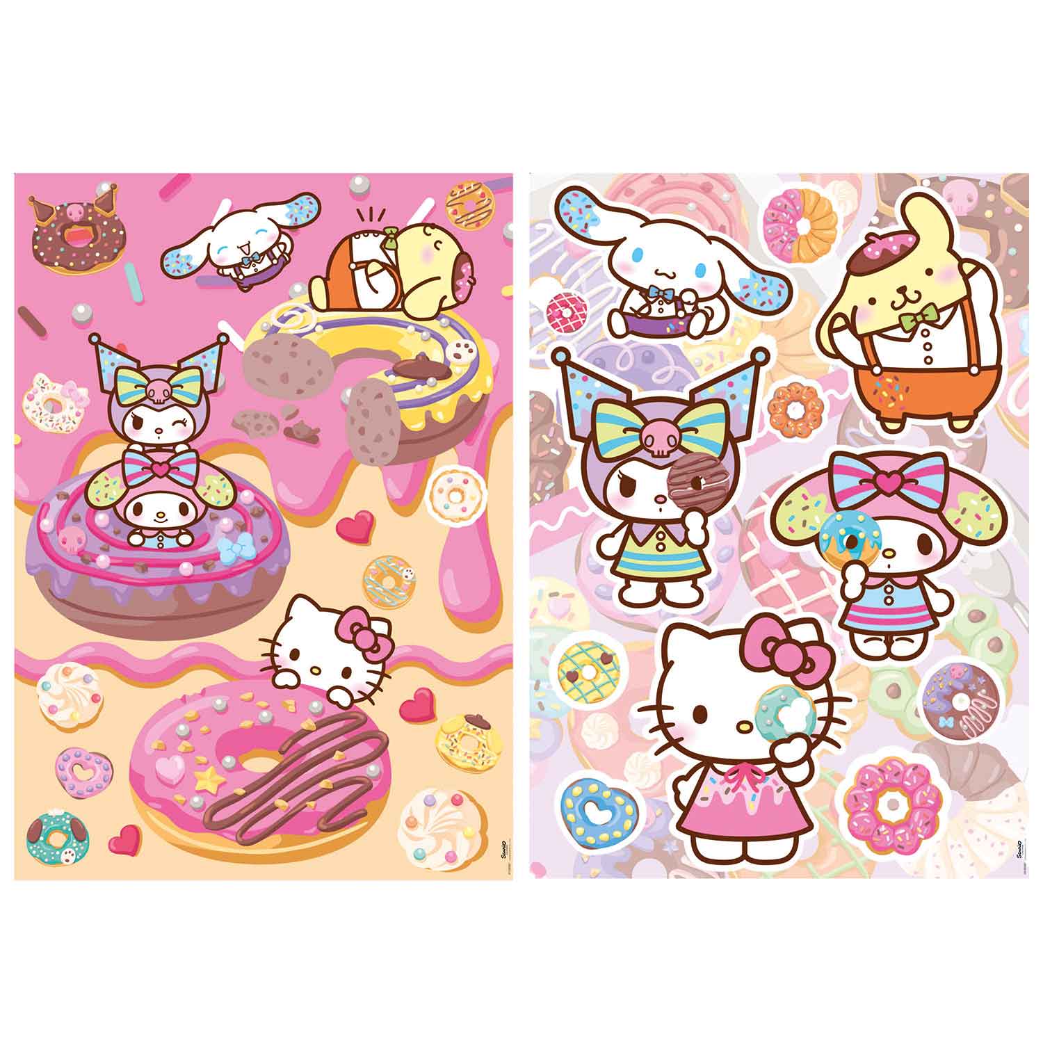 Puzzle Educa 2X500 Peças Hello Kitty 20587 ( Imagem 2 de 4 ) - Preview