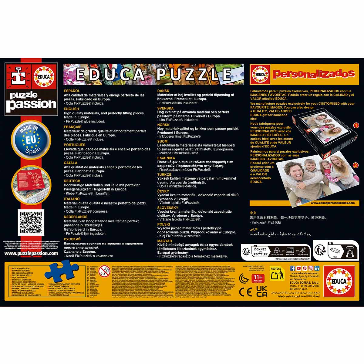Puzzle Educa 500 Peças Flor Boho 20545 ( Imagem 3 de 4 ) - Preview