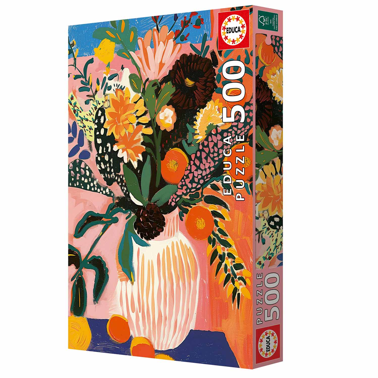 Puzzle Educa 500 Peças Flor Boho 20545 ( Imagem 4 de 4 ) - Preview