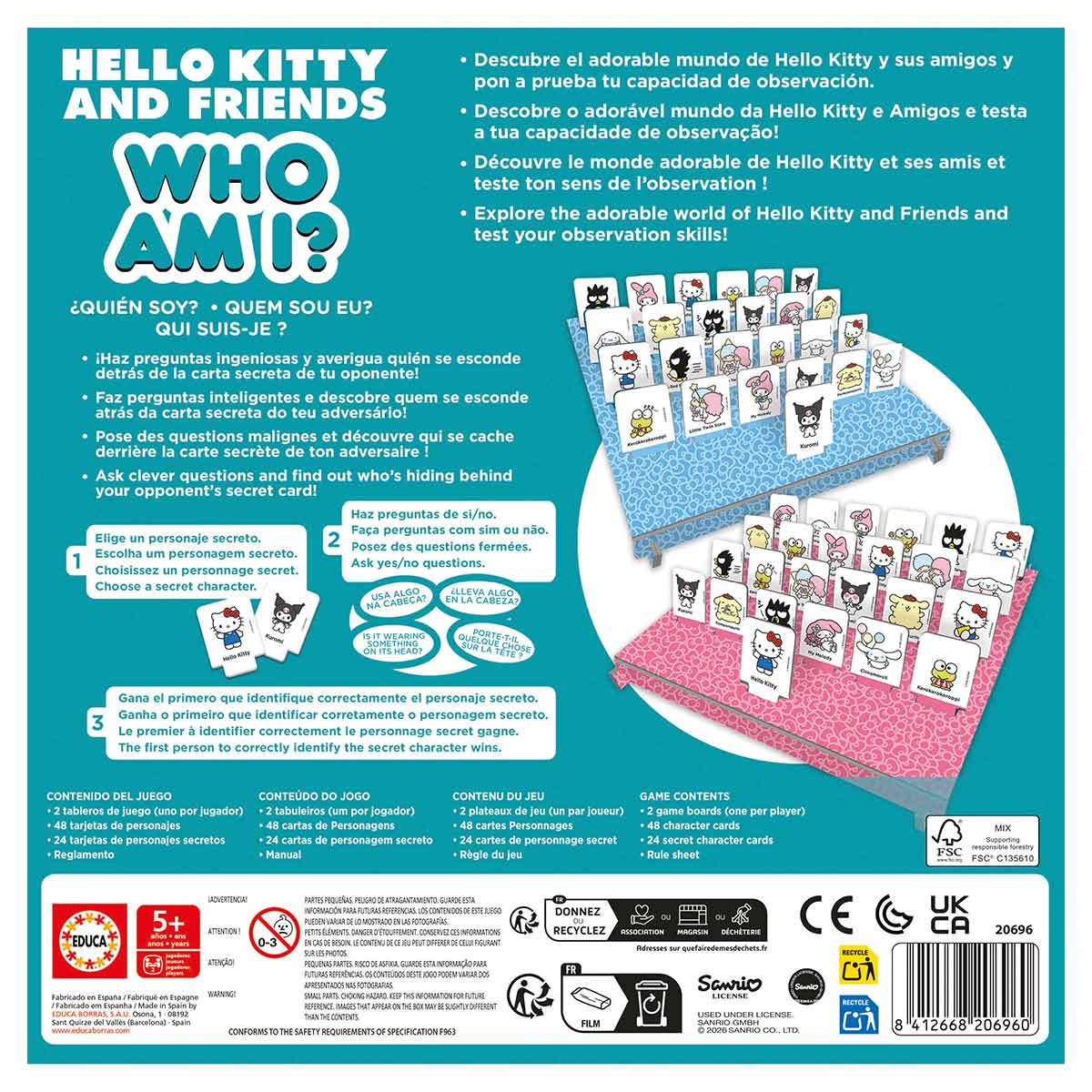 Quem Sou Eu? Hello Kitty Educa 20696 ( Imagem 2 de 3 ) - Preview