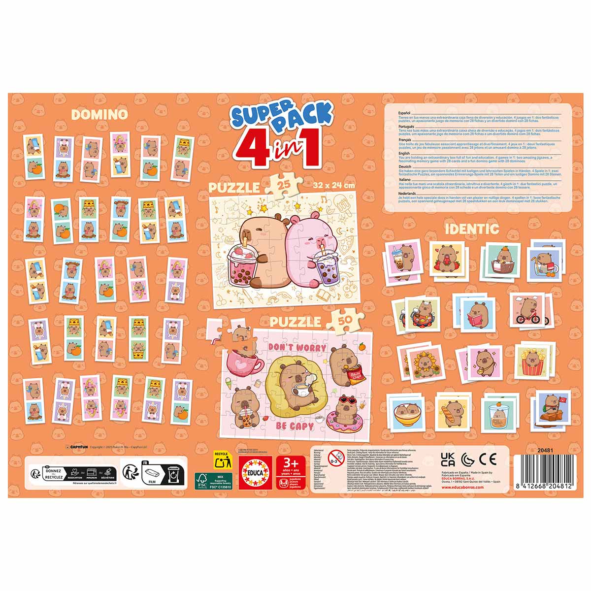 Superpack 4 Em 1 Capivara Educa 20481 ( Imagem 3 de 4 ) - Preview
