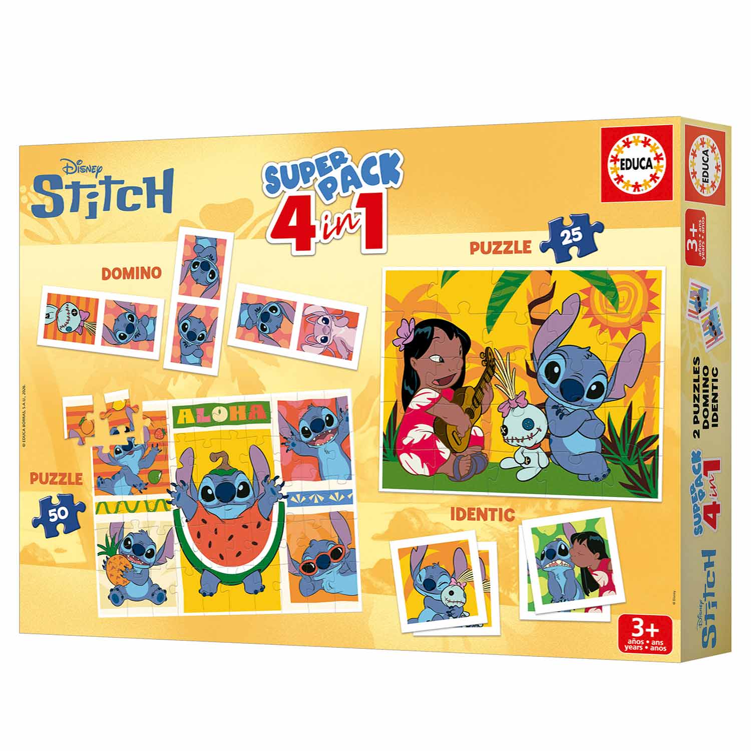 Superpack 4 Em 1 Disney Stitch Educa 20474 ( Imagem 4 de 4 ) - Preview