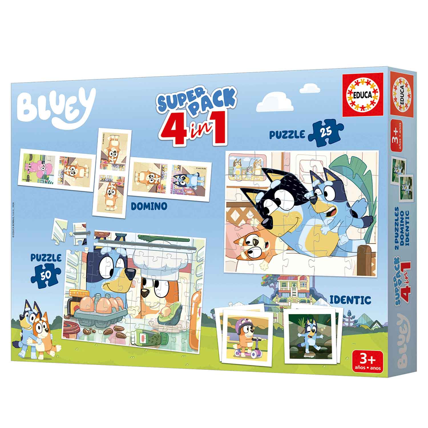 Superpack 4 Em 1 Bluey Educa 20475 ( Imagem 4 de 4 ) - Preview