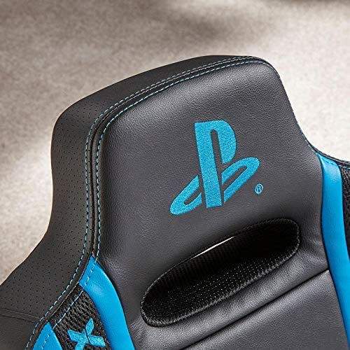 Cadeira Gaming Playstation X-Rocker Geist 2.0 Floor Preta,Azul ( Imagem 3 de 3 ) - Preview