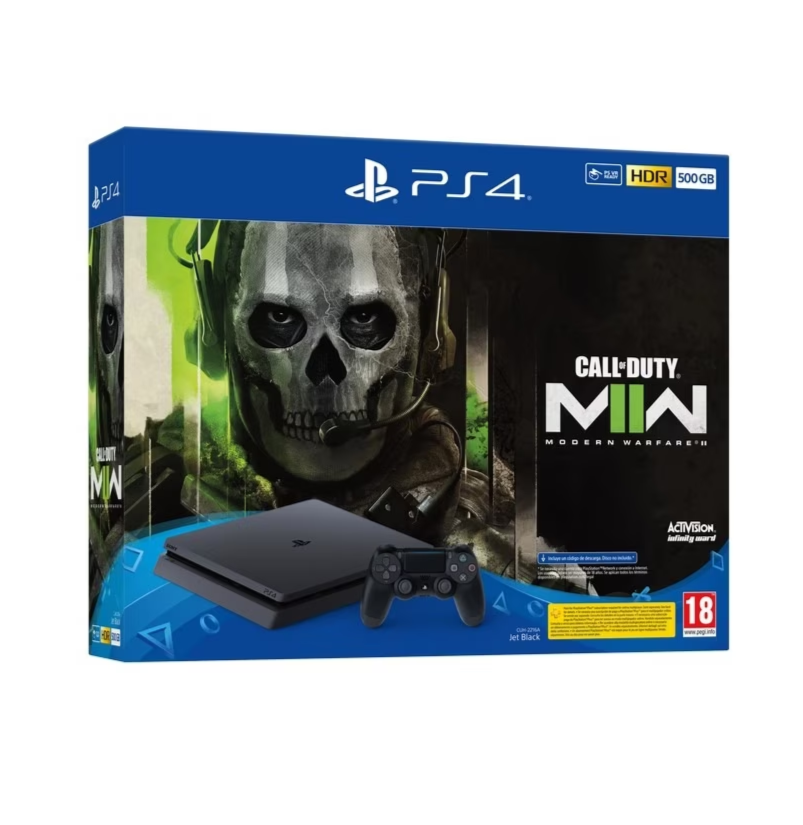 Consola Sony Playstation 4 PS4 Slim 500GB + Call of Duty Modern Warfare II (Voucher) ( Imagem 2 de 3 ) - Preview