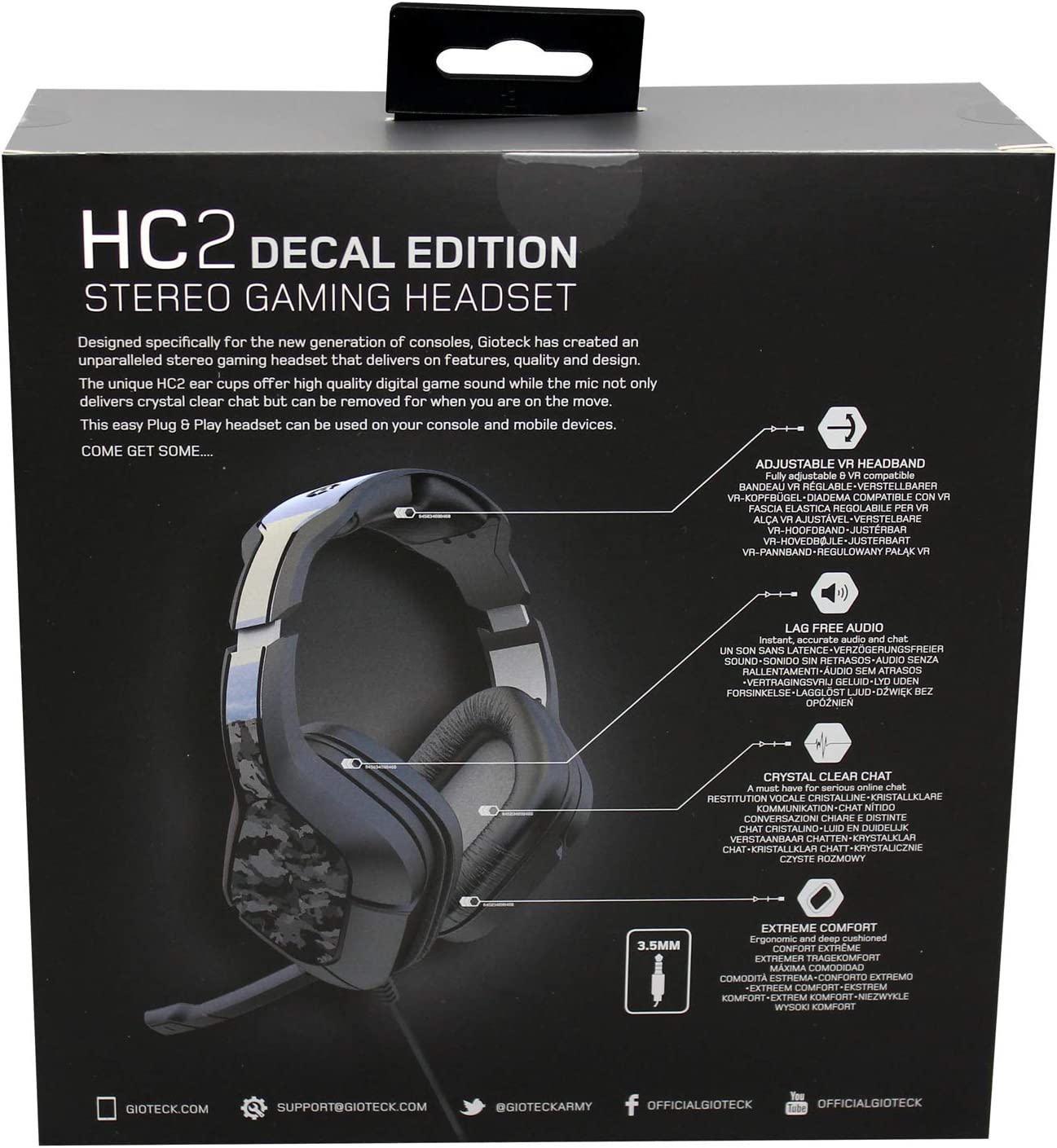 Gioteck HC2 Decal Edition Headphones ( Imagem 3 de 3 ) - Preview