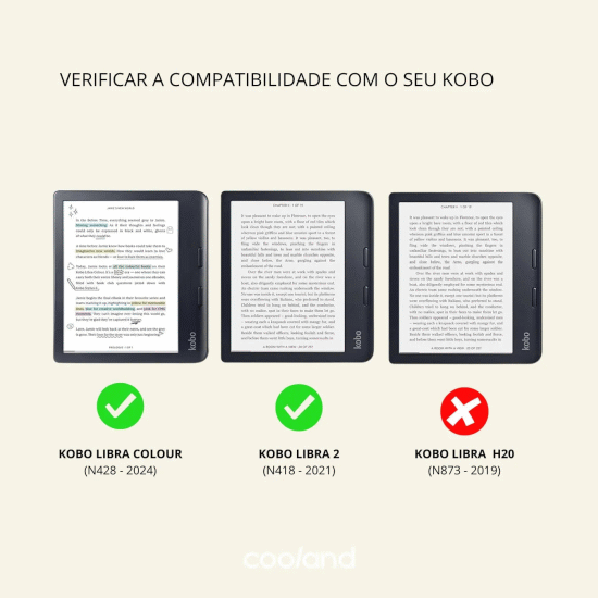 Capa COOLAND SIENNA para Kobo Libra Colour/2 ( Imagem 2 de 3 ) - Preview