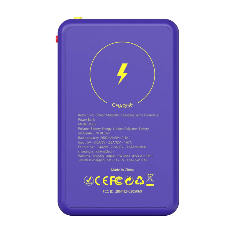 Power Bank + Consola Retro Portátil - Indeca Powergame ( Imagem 2 de 2 ) - Preview