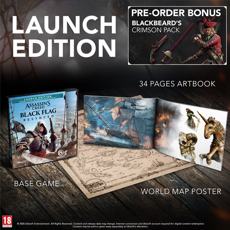 Assassin's Creed Black Flag Resynced - Launch Edition PS5 ( Imagem 2 de 3 ) - Preview