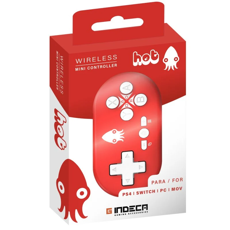 Comando Indeca - Wireless Mini Controller (Multiplataforma) Vermelho ( Imagem 2 de 2 ) - Preview