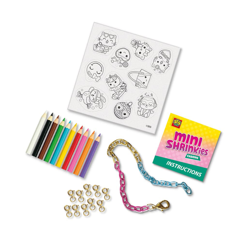 Mini Shrinkies - Charms Fashion Party Ses Creative Hobby 14175 ( Imagem 2 de 4 ) - Preview