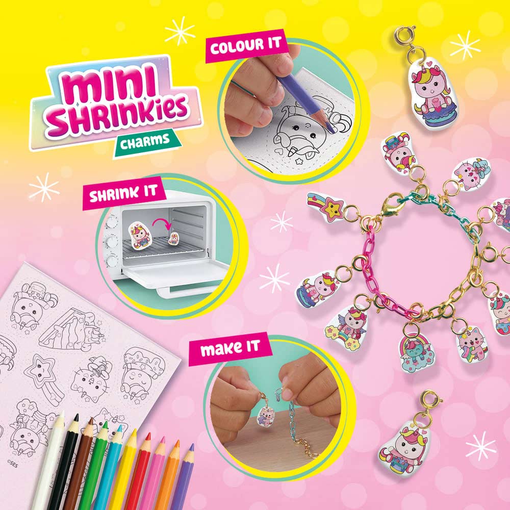 Mini Shrinkies - Charms Unicorn Sweeties Ses Creative Hobby 14172 ( Imagem 3 de 4 ) - Preview