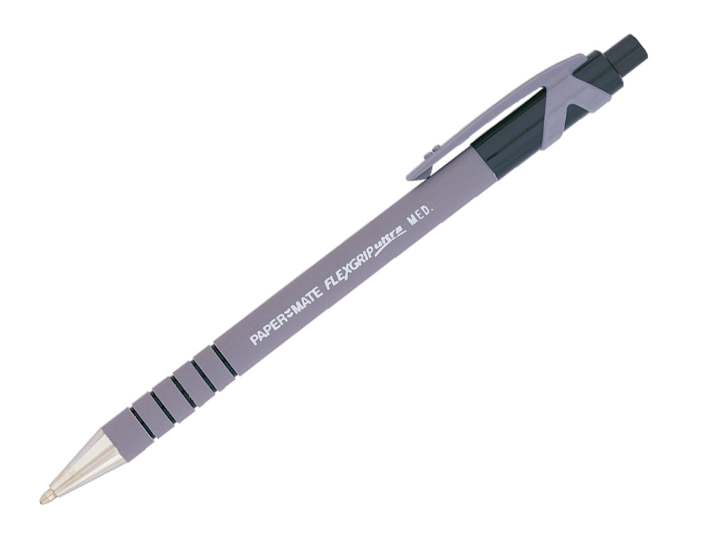 Black retractable Flexgrip ballpoint pens (12 units) ( Imagem 2 de 8 ) - Preview