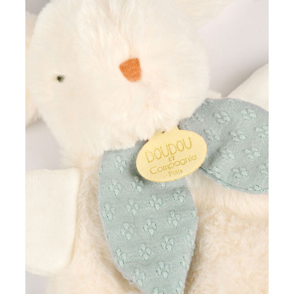 Doudou Coelho Branco Com Laço Azul 25Cm Doudou Et Compagnie Lapin Bonbon Dc4668 ( Imagem 3 de 4 ) - Preview