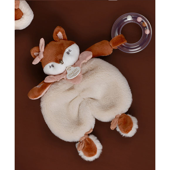 Doudou Com Chocalho Raposa Mina 18Cm Doudou Et Compagnie Mina Et Timo Dc4687 ( Imagem 3 de 4 ) - Preview