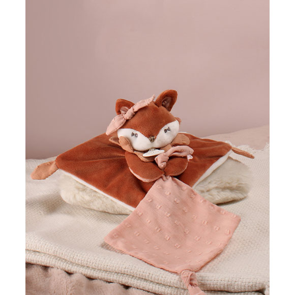 Doudou Porta-Chupeta Raposa Mina 20Cm Doudou Et Compagnie Mina Et Timo Dc4686 ( Imagem 4 de 4 ) - Preview