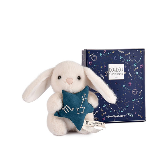 Peluche Coelho Branco 12Cm Doudou Et Compagnie Doudou Astro Escorpiao Dc4658 ( Imagem 4 de 4 ) - Preview