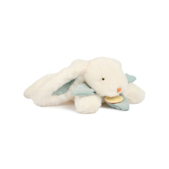 Peluche Coelho Branco Com Laço Azul 20Cm Doudou Et Compagnie Lapin Bonbon Dc4665 ( Imagem 2 de 4 ) - Preview