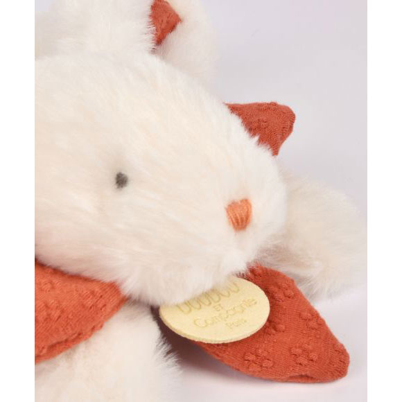 Peluche Coelho Branco Com Laço Terracotta 20Cm Doudou Et Compagnie Lapin Bonbon Dc4664 ( Imagem 3 de 4 ) - Preview