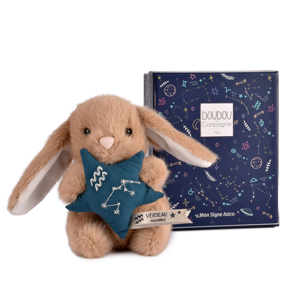 Peluche Coelho Castanho 12Cm Doudou Et Compagnie Doudou Astro Aquario Dc4661 ( Imagem 3 de 3 ) - Preview
