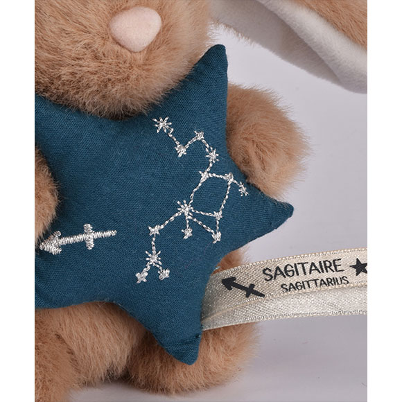 Peluche Coelho Castanho 12Cm Doudou Et Compagnie Doudou Astro Sagitario Dc4659 ( Imagem 2 de 3 ) - Preview