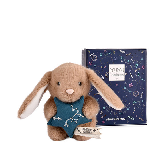 Peluche Coelho Castanho 12Cm Doudou Et Compagnie Doudou Astro Sagitario Dc4659 ( Imagem 3 de 3 ) - Preview