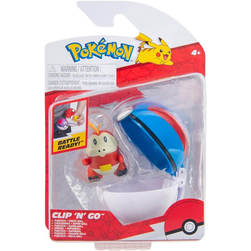 Pokémon Clip N Go Fuecoco + Great Ball ( Imagem 2 de 2 ) - Preview