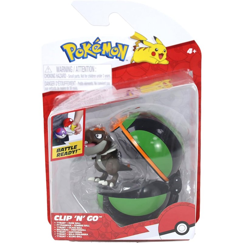 Pokémon Clip N Go Tyrunt + Dusk Ball ( Imagem 2 de 2 ) - Preview