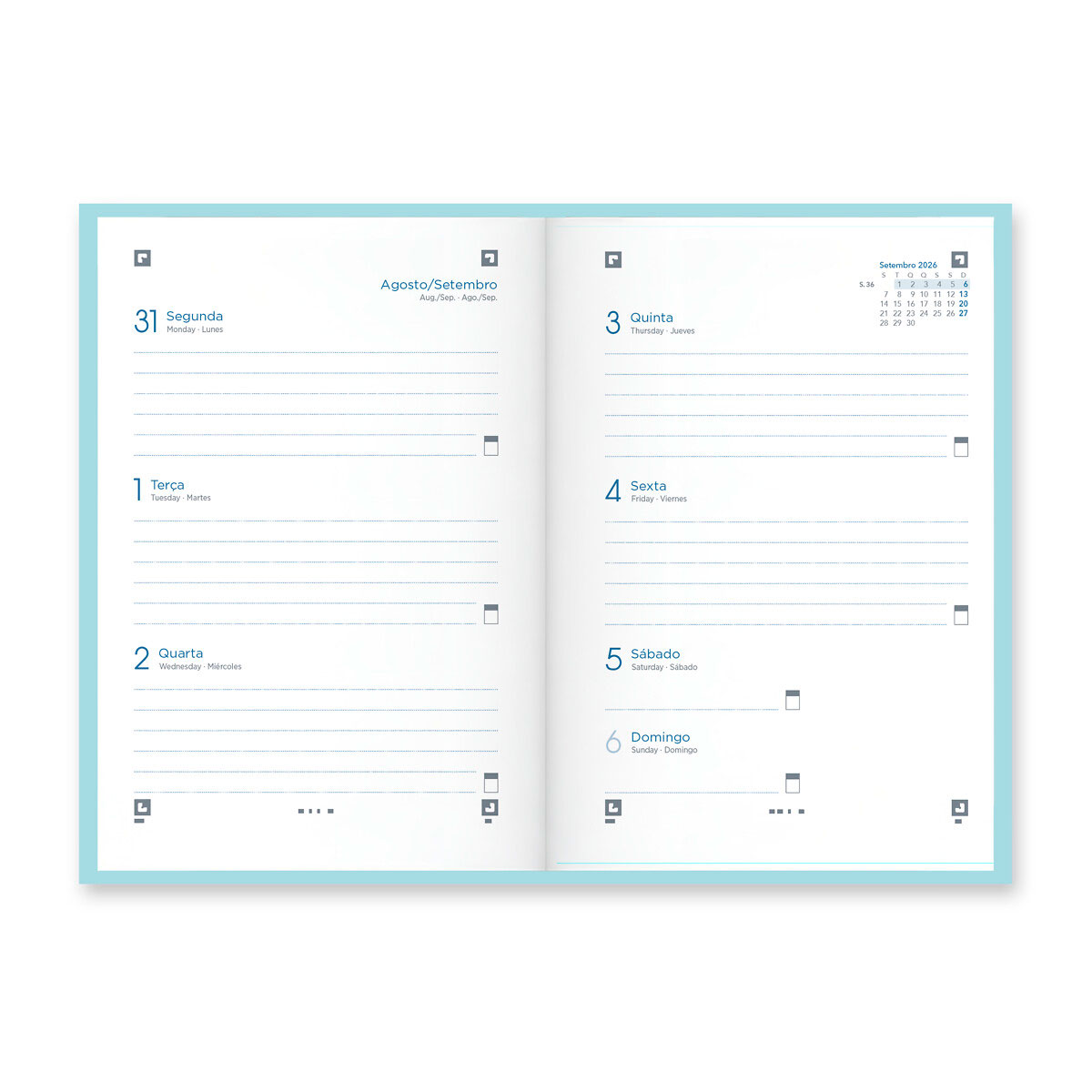 Agenda Escolar Semanal A6 2026/27 12 Meses Oxford & You Sortido 400208135 ( Imagem 2 de 3 ) - Preview