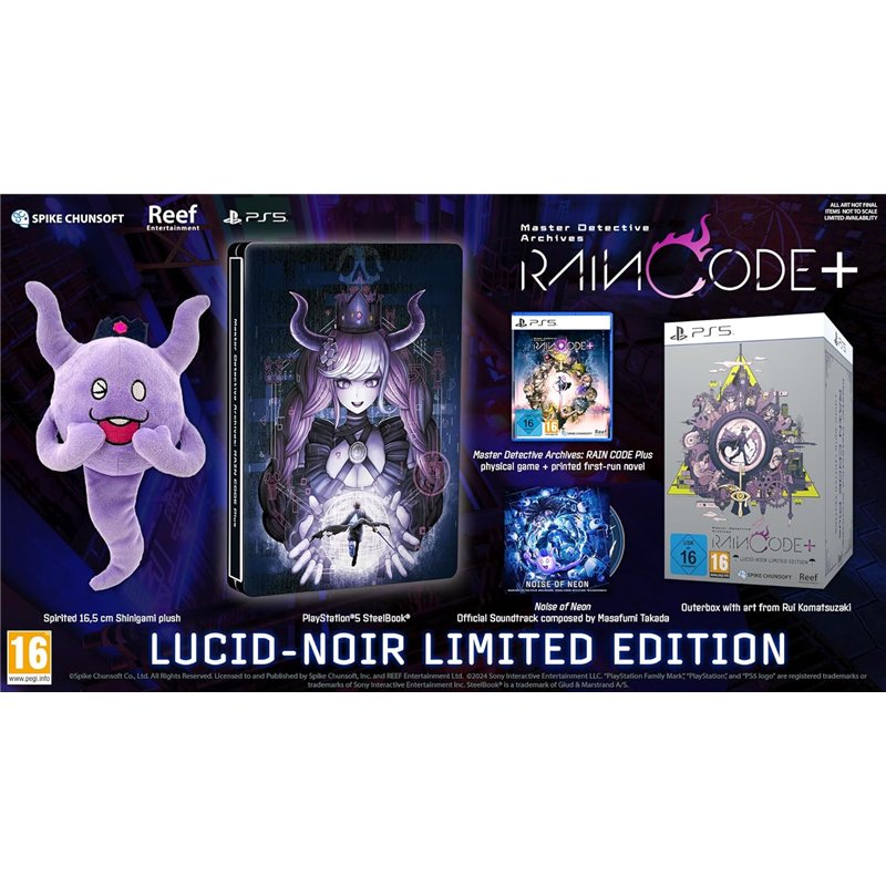 Master Detective Archives: RAIN CODE Plus - Lucid-Noir Limited Edition PS5 ( Imagem 2 de 2 ) - Preview
