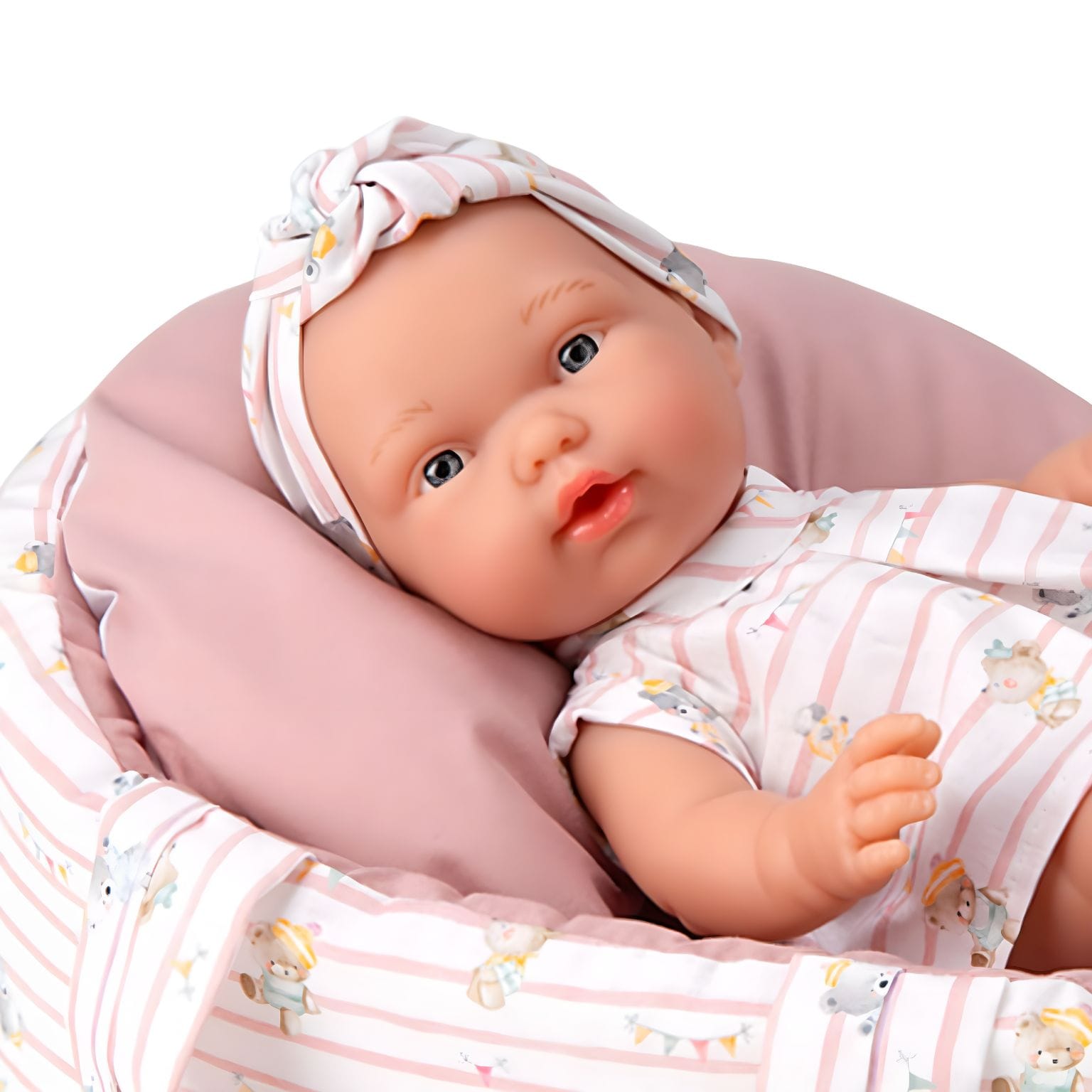 Boneca Elegance 26 cm com alcofa rosa ( Imagem 2 de 4 ) - Preview