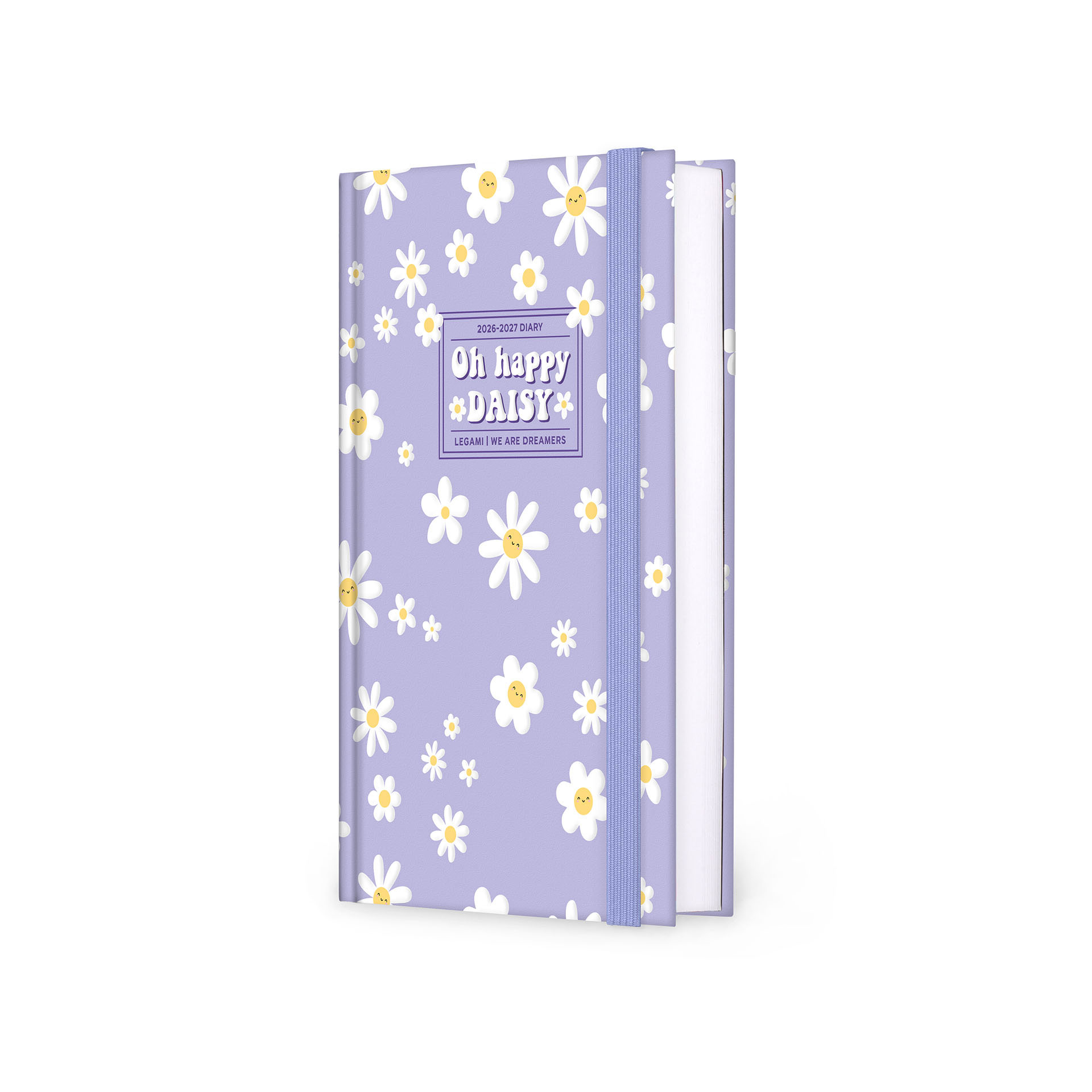 Agenda Escolar Diária 120X180Mm 2026/27 16 Meses Legami Daisy Com Elastico Ag2716045 ( Imagem 2 de 4 ) - Preview