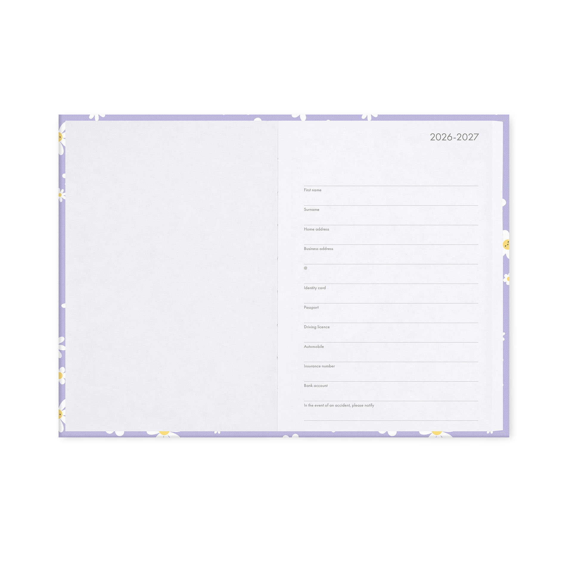 Agenda Escolar Diária 120X180Mm 2026/27 16 Meses Legami Daisy Com Elastico Ag2716045 ( Imagem 4 de 4 ) - Preview