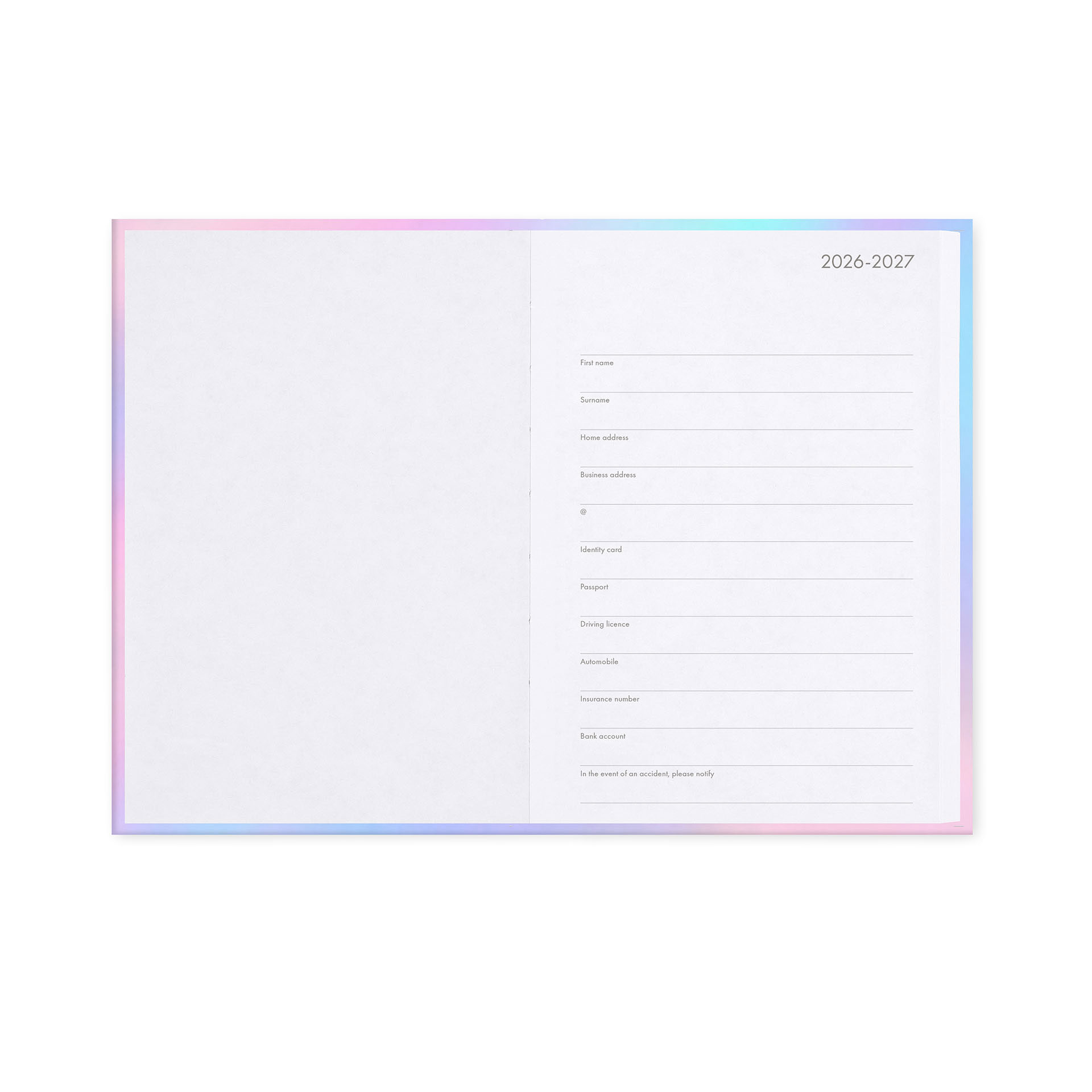 Agenda Escolar Diária 120X180Mm 2026/27 16 Meses Legami Fairy Tale Com Elastico Ag2716041 ( Imagem 4 de 4 ) - Preview