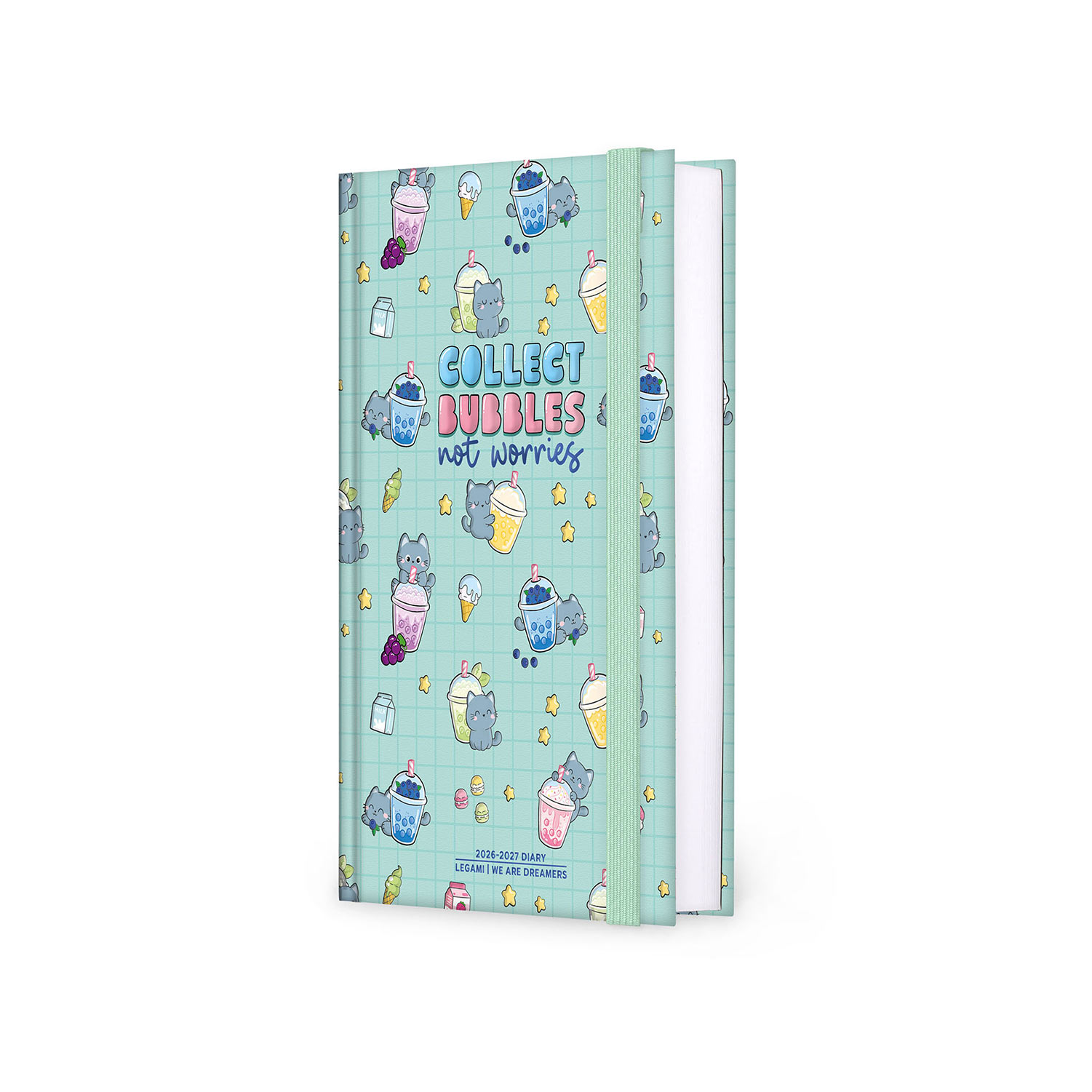 Agenda Escolar Diária 120X180Mm 2026/27 16 Meses Legami Kitty Bubble Tea Com Elastico Ag2716049 ( Imagem 2 de 4 ) - Preview