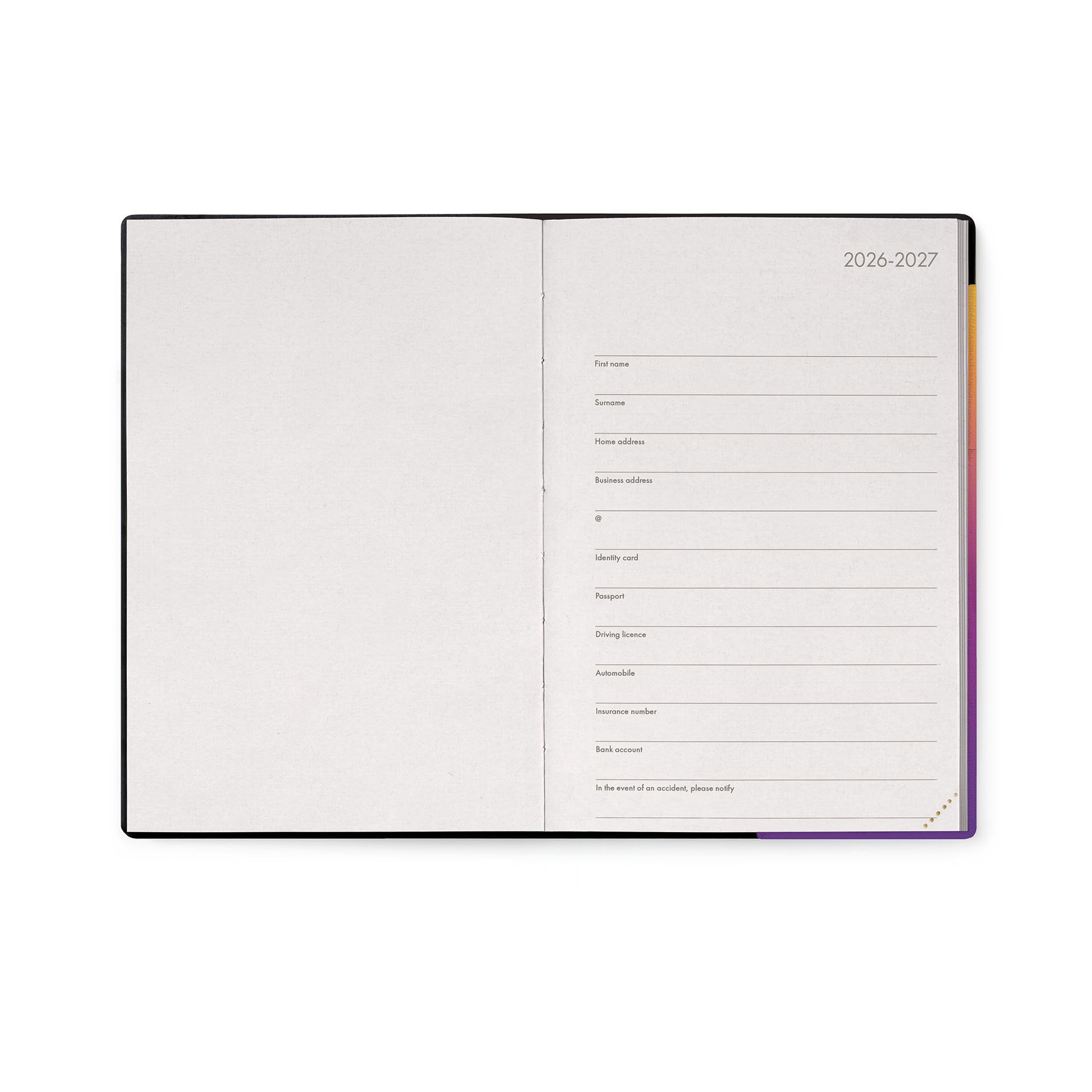 Agenda Escolar Diária 120X180Mm 2026/27 16 Meses Legami Sunset Vibes Com Elastico Ag2716017 ( Imagem 4 de 4 ) - Preview