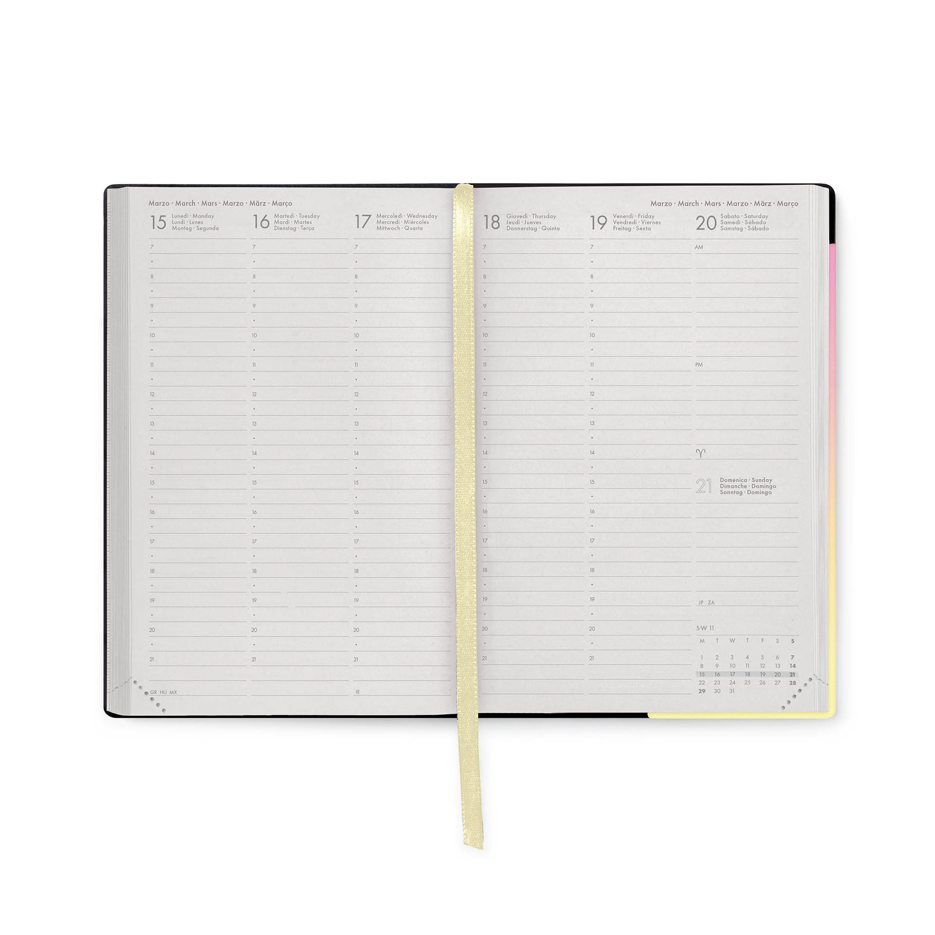 Agenda Escolar Semanal 120X180Mm 2026/27 16 Meses Legami Sunrise Lover Com Elastico Ag2716028 ( Imagem 3 de 4 ) - Preview