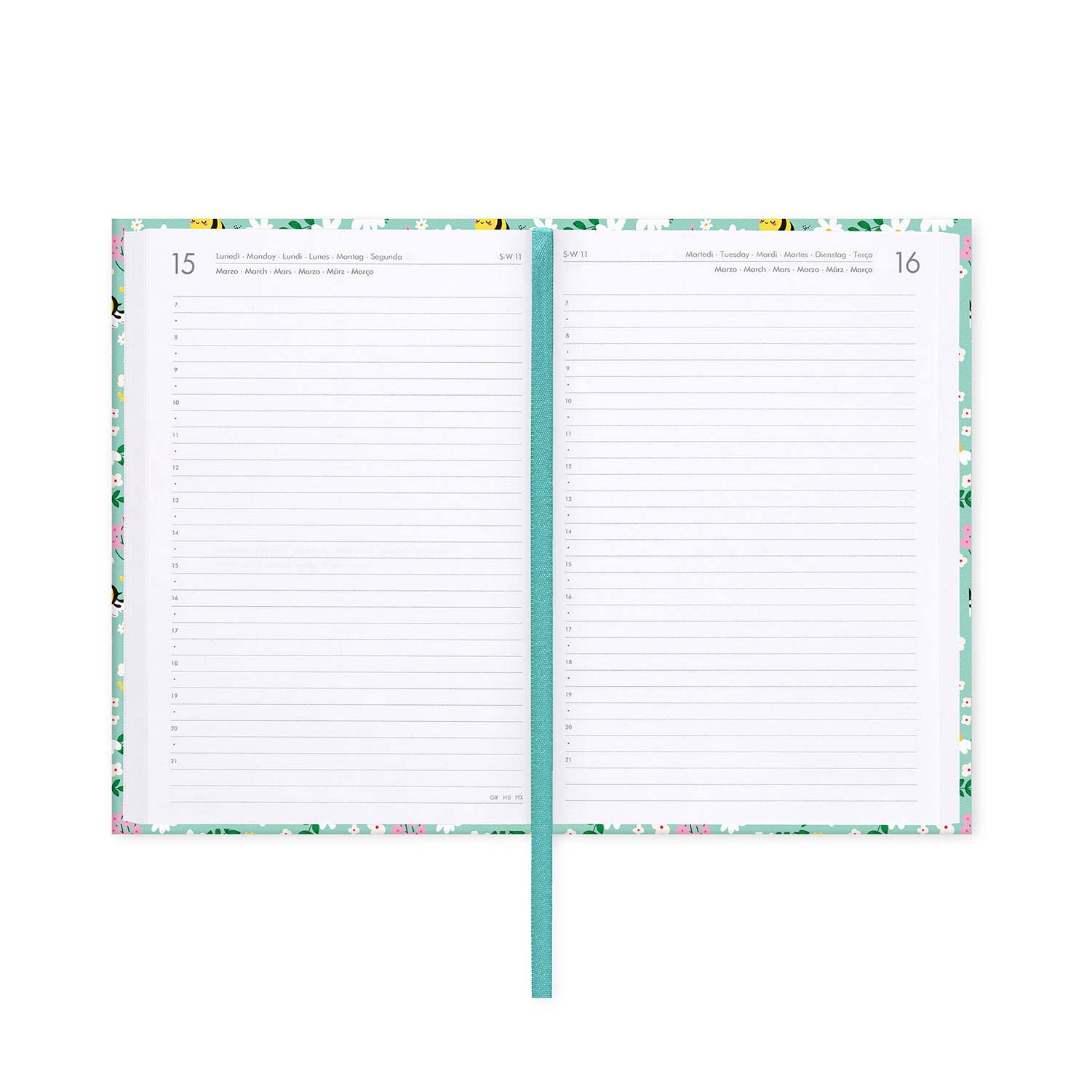 Agenda Escolar Diária 120X180Mm 2026/27 16 Meses Legami Bee Com Elastico Ag2716044 ( Imagem 3 de 4 ) - Preview