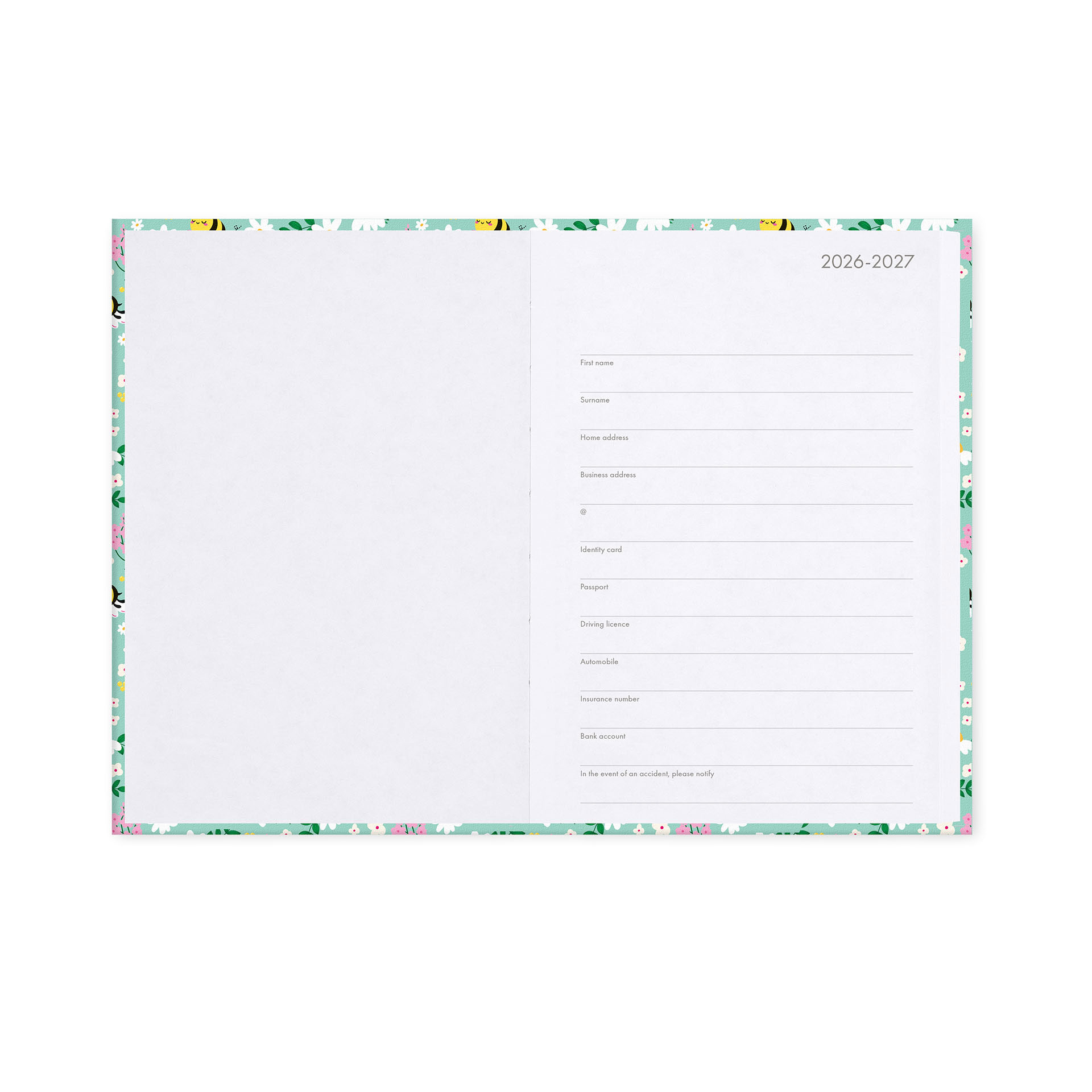 Agenda Escolar Diária 120X180Mm 2026/27 16 Meses Legami Bee Com Elastico Ag2716044 ( Imagem 4 de 4 ) - Preview