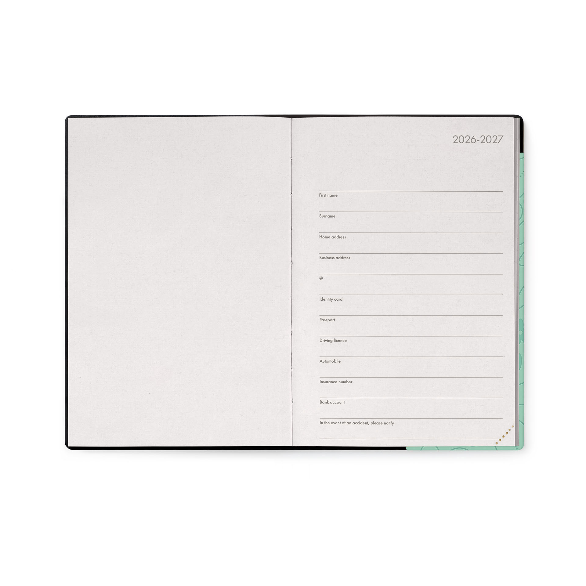 Agenda Escolar Diária 120X180Mm 2026/27 16 Meses Legami Botanic Garden Com Elastico Ag2716022 ( Imagem 4 de 4 ) - Preview