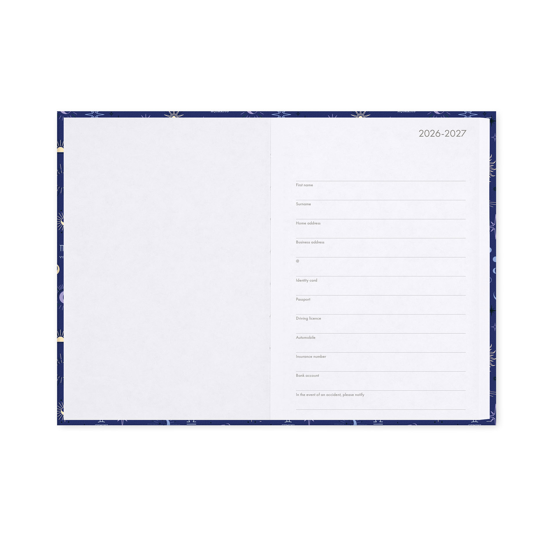 Agenda Escolar Diária 120X180Mm 2026/27 16 Meses Legami Celestial Com Elastico Ag2716043 ( Imagem 4 de 4 ) - Preview